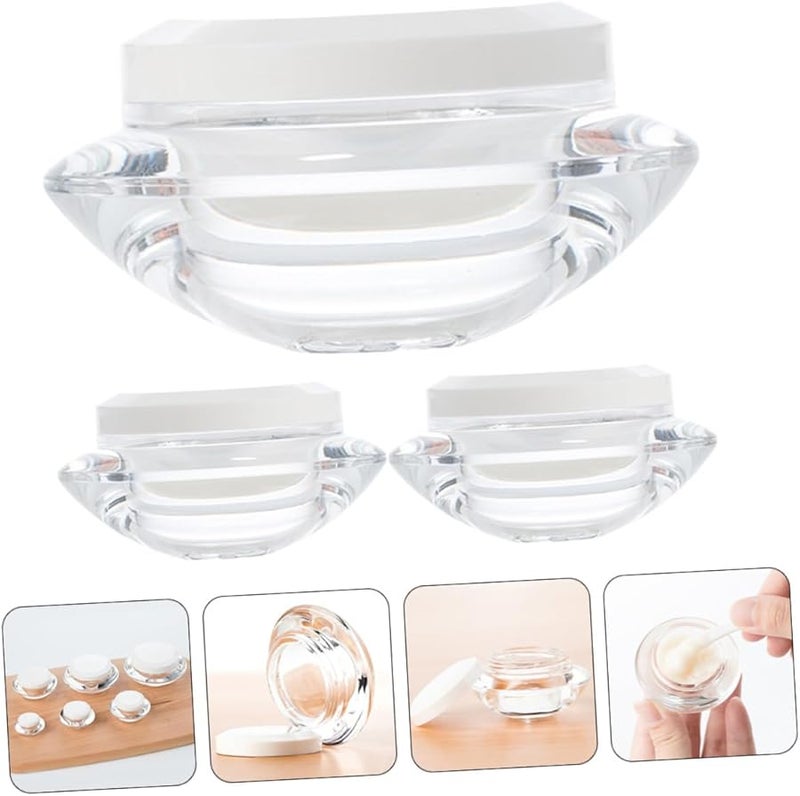 3Pcs Travel Size Cream Jars Leak Proof Cosmetic Containers For Creams Lotions Samples - Image 3